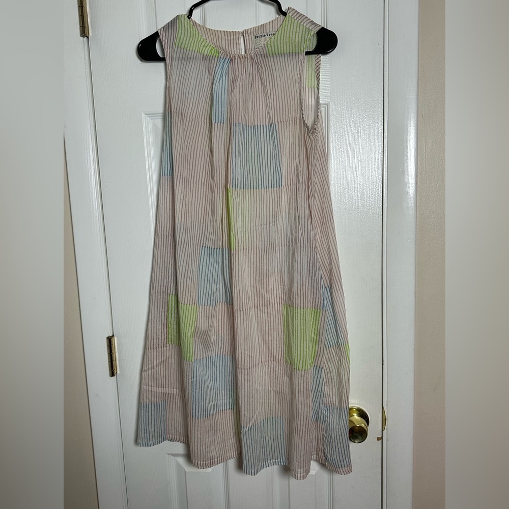 People Tree Striped Handmade Dress Size M